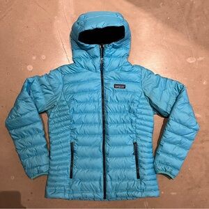 Patagonia Down Sweater Hooded Jacket Blue